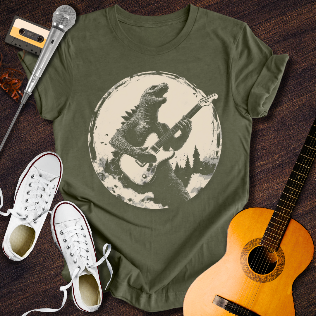 Dino Rockin' Tee - Retro Rhythms