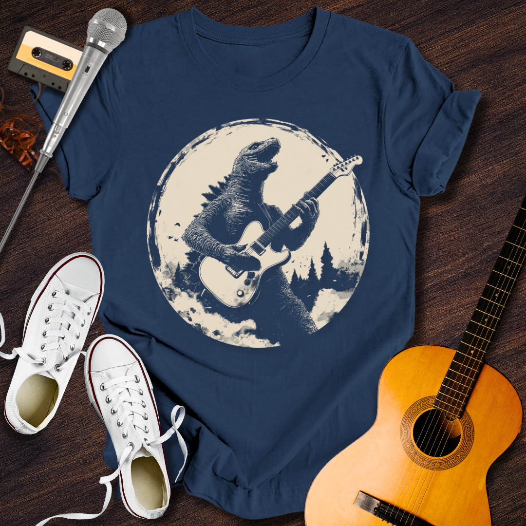 Dino Rockin' Tee - Retro Rhythms