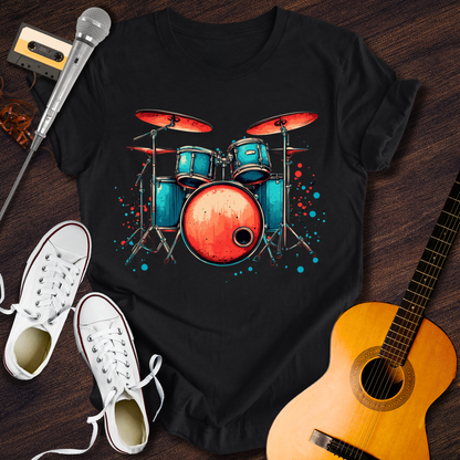 Drum Rolls Tee - Retro Rhythms