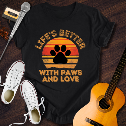 Paws And Love Tee - Retro Rhythms