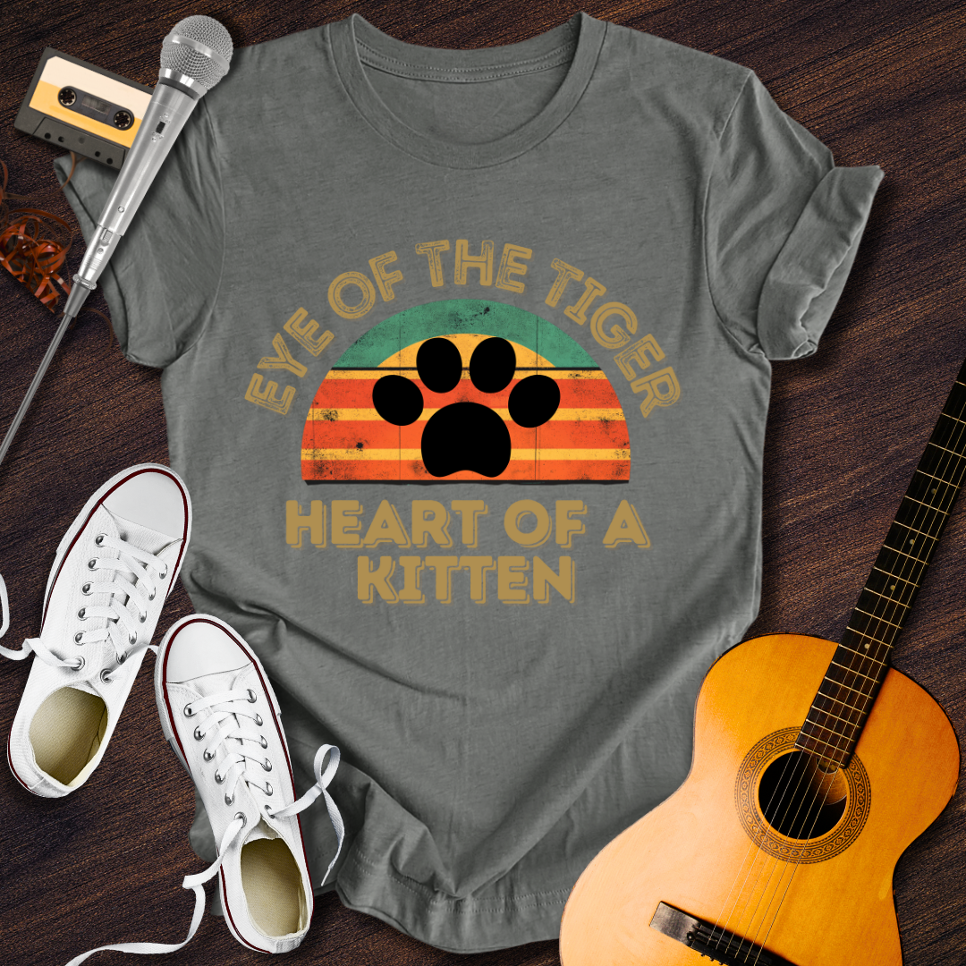 Heart Of A Kitten Tee - Retro Rhythms