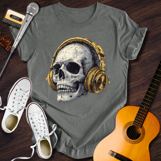 Music Skull Tee - Retro Rhythms