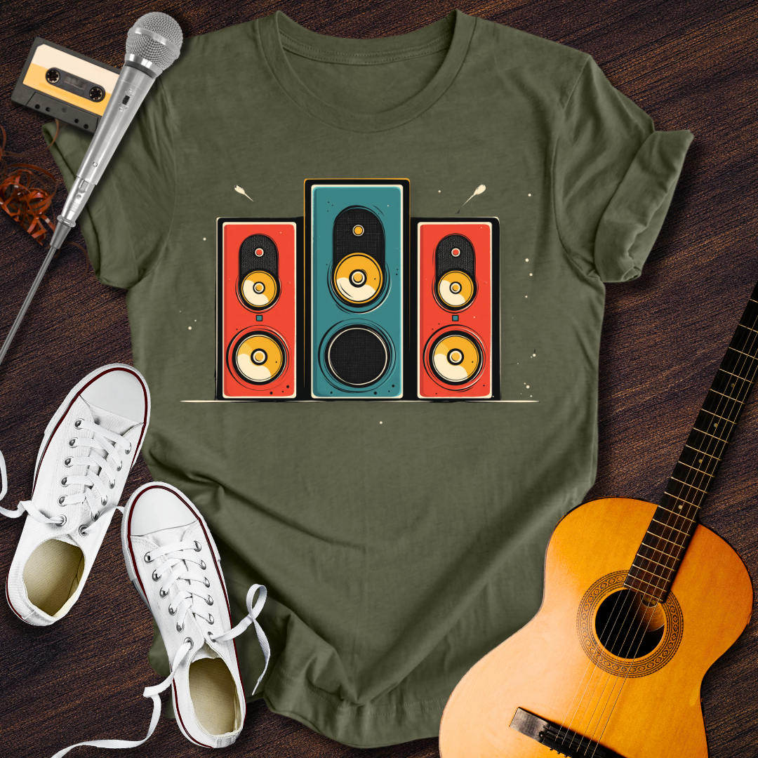 Music Pump Tee - Retro Rhythms