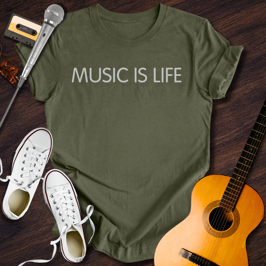 Music Is Life Tee - Retro Rhythms