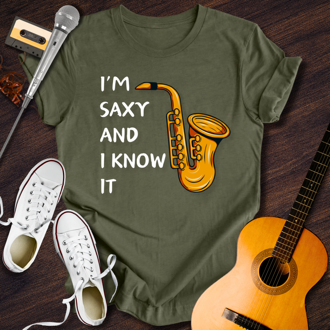 I'm Saxy And I Know It Tee - Retro Rhythms