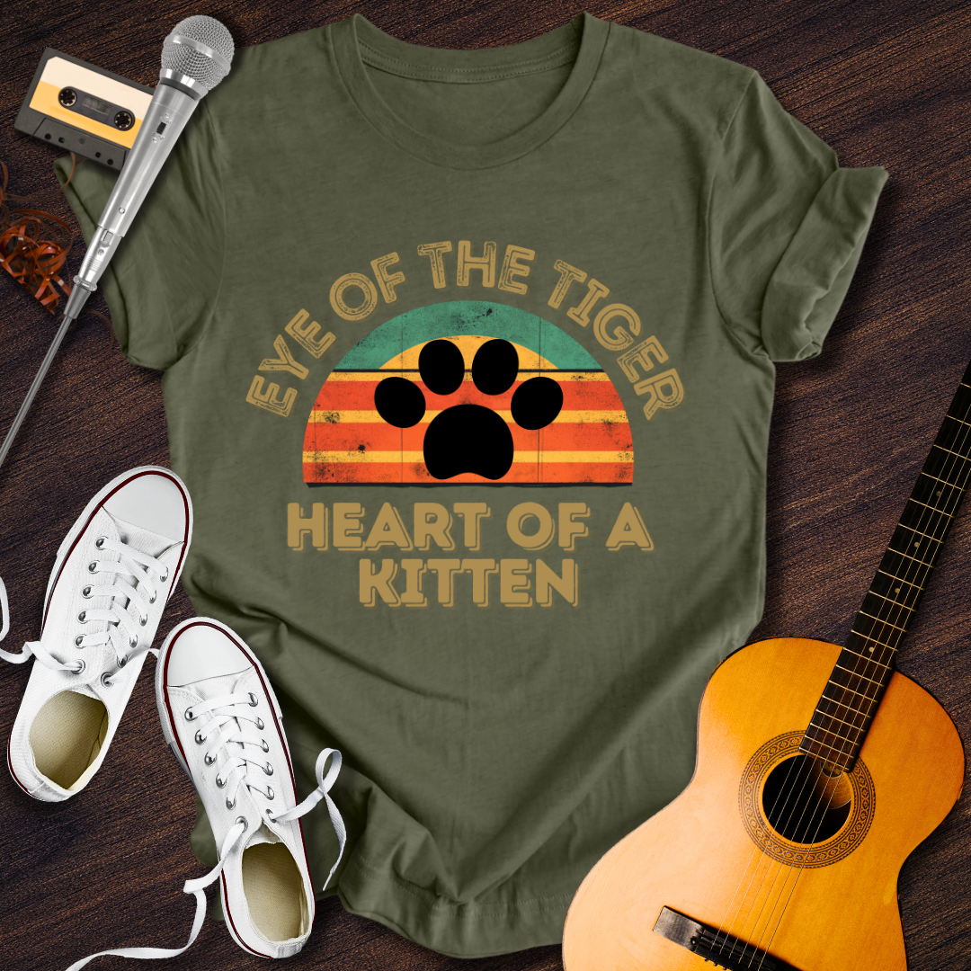 Heart Of A Kitten Tee - Retro Rhythms