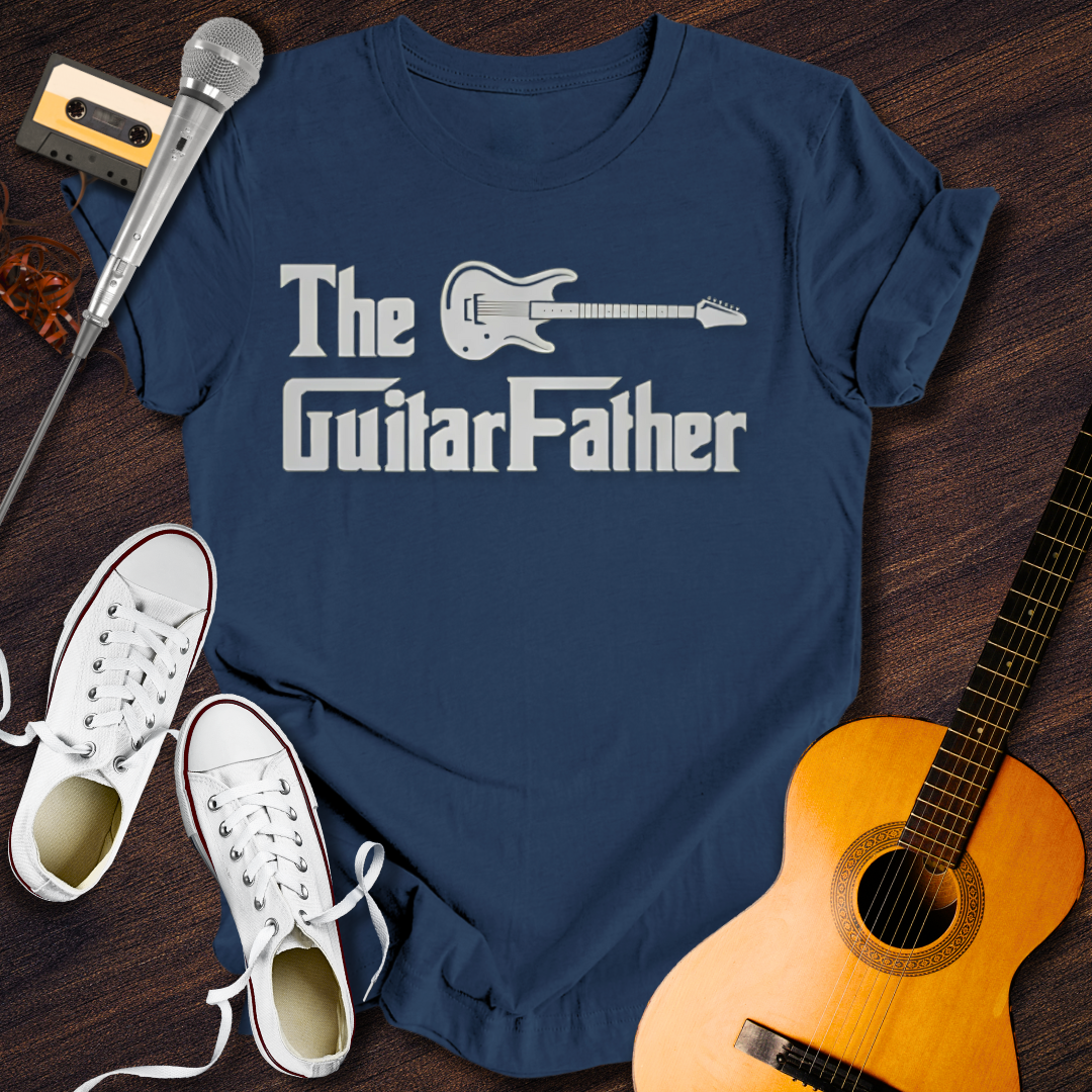 The Guitar Father Tee - Retro Rhythms