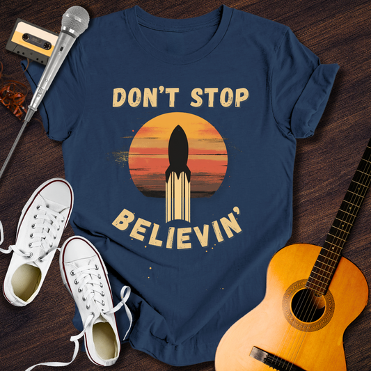 Don't Stop Believin' Tee - Retro Rhythms