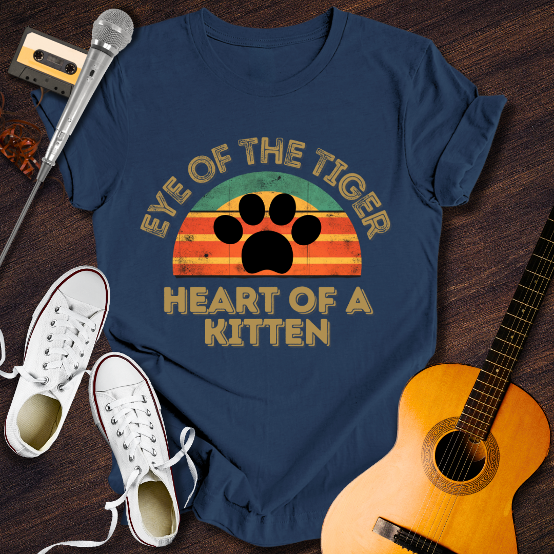 Heart Of A Kitten Tee - Retro Rhythms