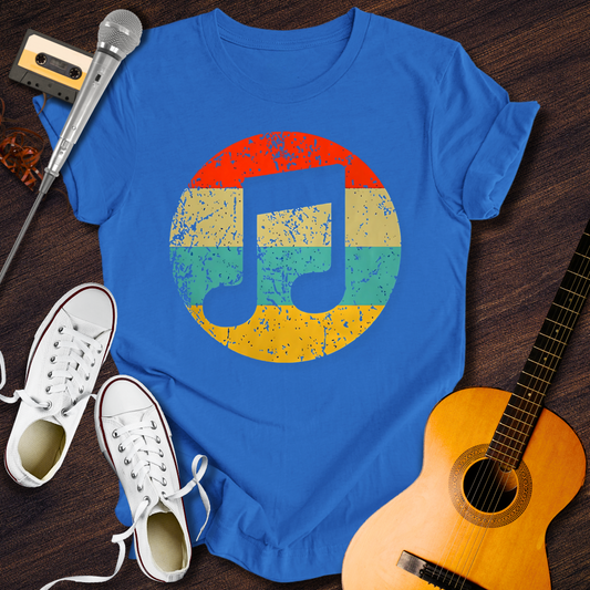 Colorful Music Tee - Retro Rhythms