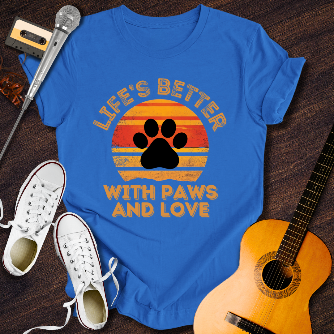 Paws And Love Tee - Retro Rhythms