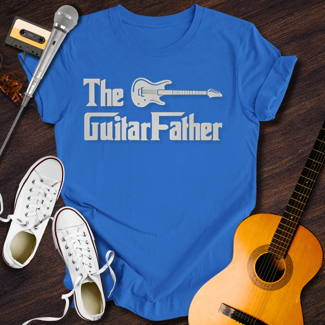 The Guitar Father Tee - Retro Rhythms