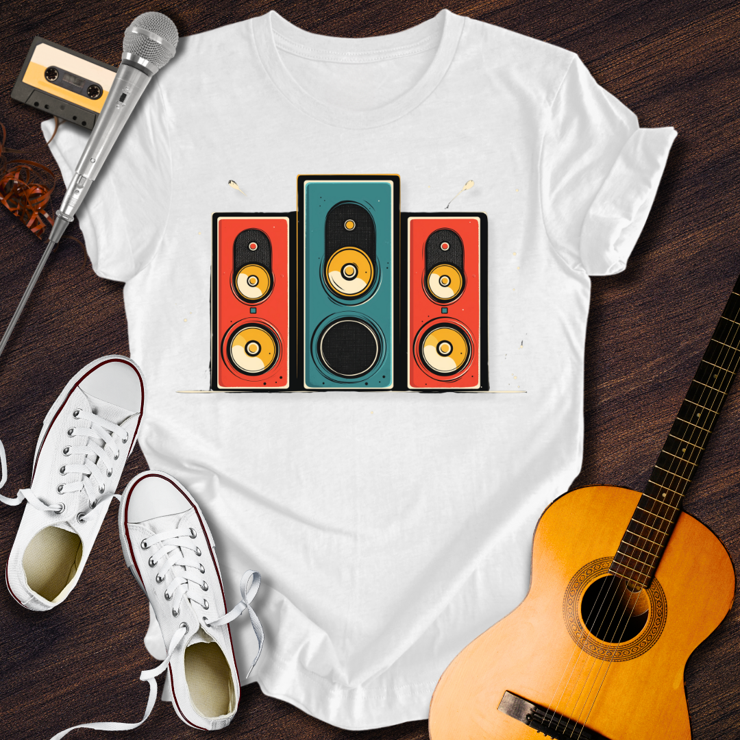 Music Pump Tee - Retro Rhythms