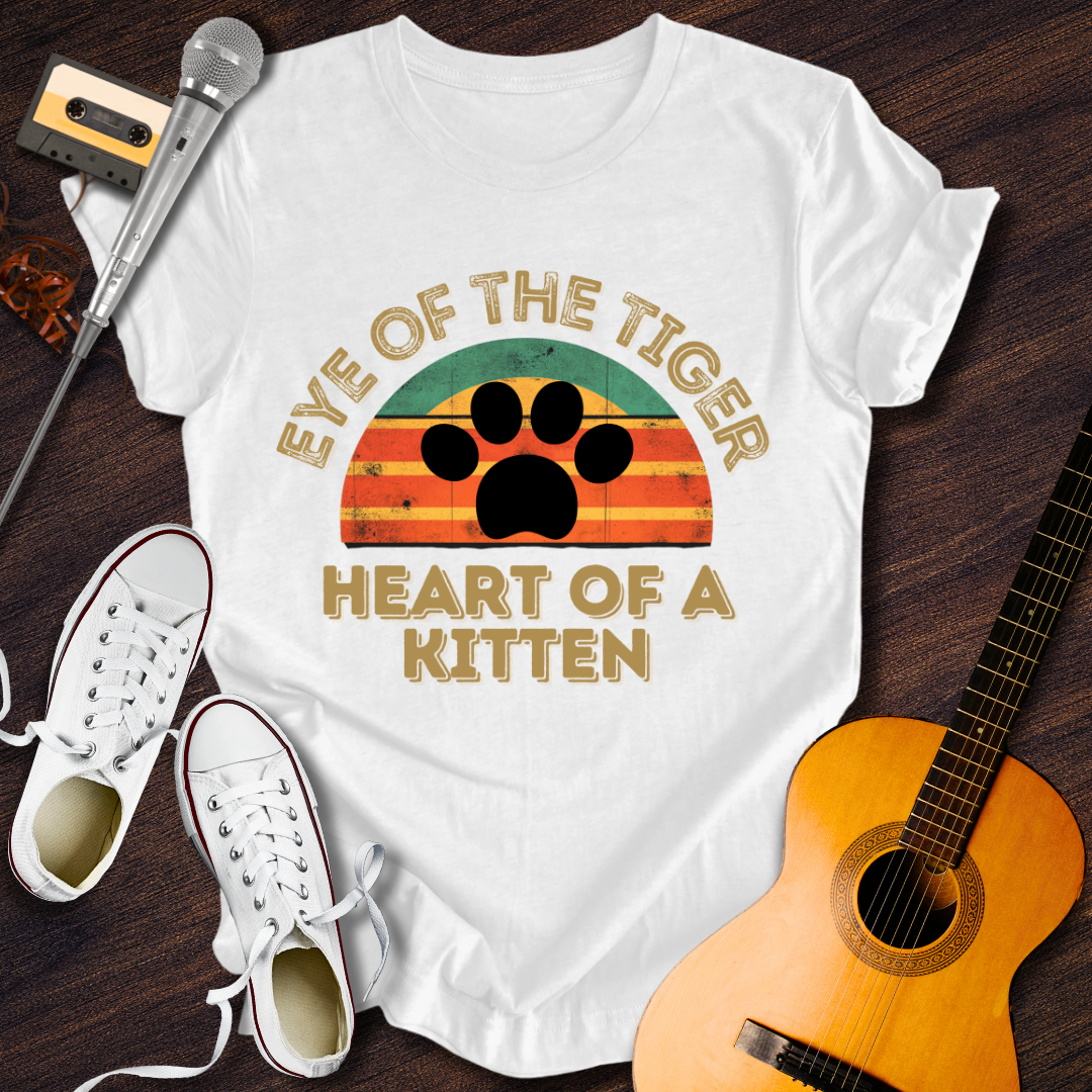 Heart Of A Kitten Tee - Retro Rhythms